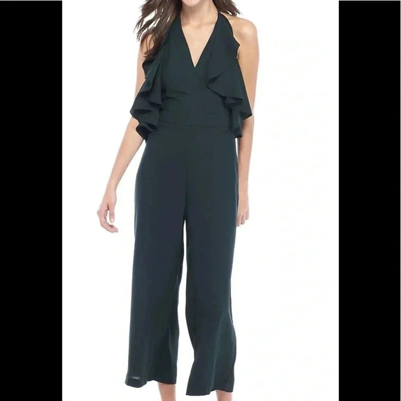 Romeo Juliet Couture Open Back Ruffle Halter Sz S - Picture 1 of 2